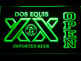 Dos Equis Open LED Neon Sign Electrical - Green - TheLedHeroes