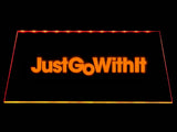 Just Go with It LED Neon Sign USB - Orange - TheLedHeroes