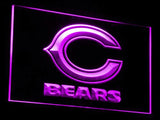 Chicago Bears LED Neon Sign USB - Purple - TheLedHeroes