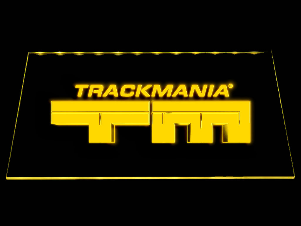 Trackmania (2) LED Sign - Yellow - TheLedHeroes