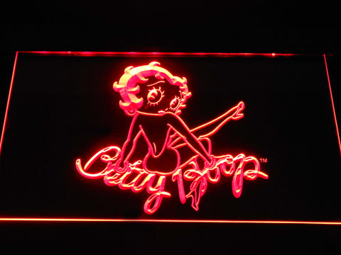 Betty Boop LED Neon Sign Electrical - Red - TheLedHeroes