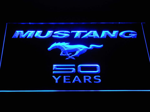 Mustang 50 LED Neon Sign Electrical - Blue - TheLedHeroes