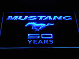 Mustang 50 LED Neon Sign USB - Blue - TheLedHeroes