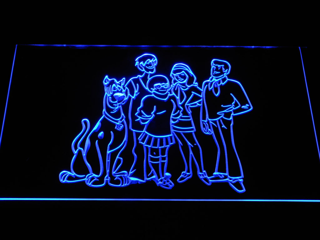 Scooby-doo! (2) LED Neon Sign USB - Blue - TheLedHeroes