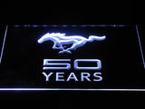 Mustang 50 (2) LED Neon Sign USB - White - TheLedHeroes