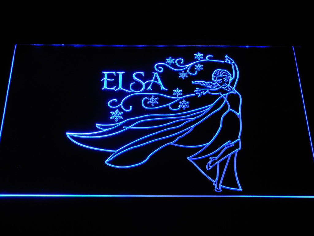 Elsa LED Neon Sign Electrical - Blue - TheLedHeroes