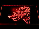 FREE Elsa LED Sign - Red - TheLedHeroes