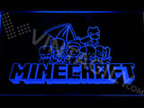FREE Minecraft 4 LED Sign - Blue - TheLedHeroes