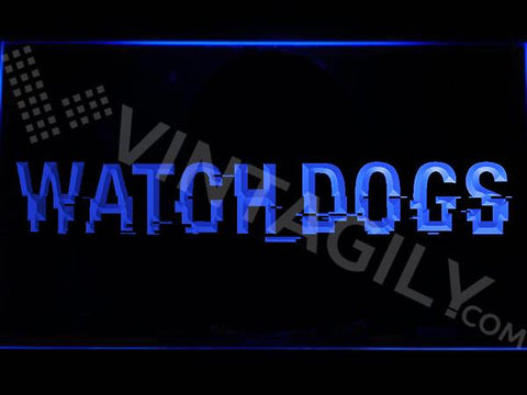 Watch Dogs LED Neon Sign USB - Blue - TheLedHeroes