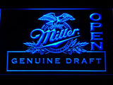 Miller Geniune Draft Open LED Neon Sign USB - Blue - TheLedHeroes