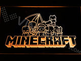 Minecraft 4 LED Neon Sign USB - Orange - TheLedHeroes