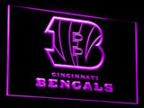 Cincinnati Bengals LED Neon Sign USB - Purple - TheLedHeroes