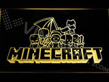 Minecraft 4 LED Neon Sign USB - Yellow - TheLedHeroes