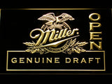 Miller Geniune Draft Open LED Neon Sign USB - Yellow - TheLedHeroes