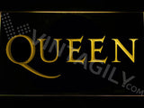 Queen 2 LED Sign - Yellow - TheLedHeroes