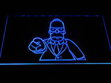 Homer Simpsons LED Neon Sign Electrical - Blue - TheLedHeroes