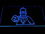 Homer Simpsons LED Neon Sign USB - Blue - TheLedHeroes