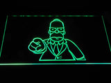 Homer Simpsons LED Neon Sign USB - Green - TheLedHeroes