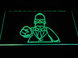 Homer Simpsons LED Neon Sign Electrical - Green - TheLedHeroes