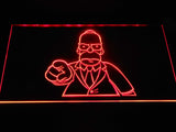 Homer Simpsons LED Neon Sign USB - Red - TheLedHeroes