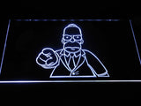 Homer Simpsons LED Neon Sign Electrical - White - TheLedHeroes