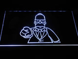 Homer Simpsons LED Neon Sign USB - White - TheLedHeroes