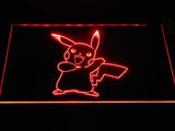 Pikachu LED Neon Sign USB - Red - TheLedHeroes
