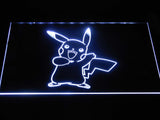 Pikachu LED Neon Sign USB - White - TheLedHeroes