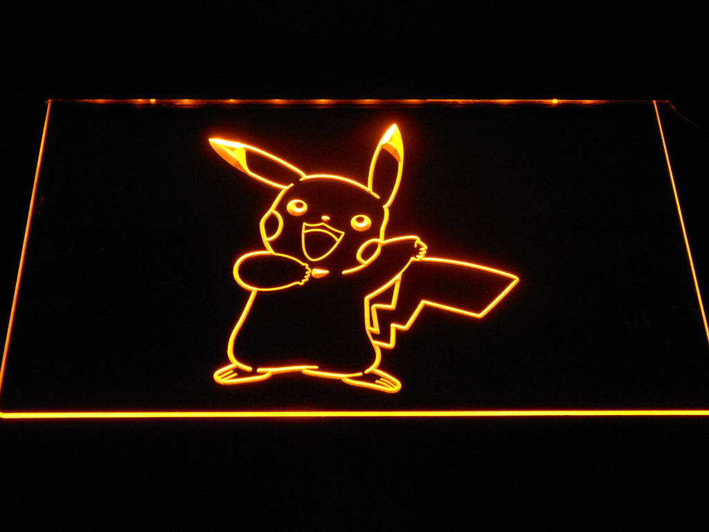 Pikachu LED Neon Sign USB - Yellow - TheLedHeroes