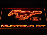 Mustang GT LED Neon Sign USB - Orange - TheLedHeroes
