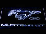 Mustang GT LED Neon Sign USB - White - TheLedHeroes