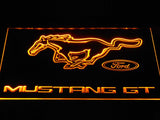 Mustang GT LED Neon Sign USB - Yellow - TheLedHeroes
