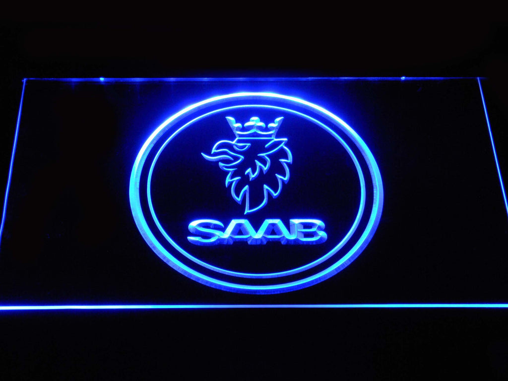 Saab (2) LED Neon Sign Electrical - Blue - TheLedHeroes