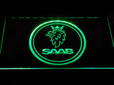 Saab (2) LED Neon Sign USB - Green - TheLedHeroes