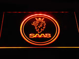 Saab (2) LED Neon Sign USB - Orange - TheLedHeroes