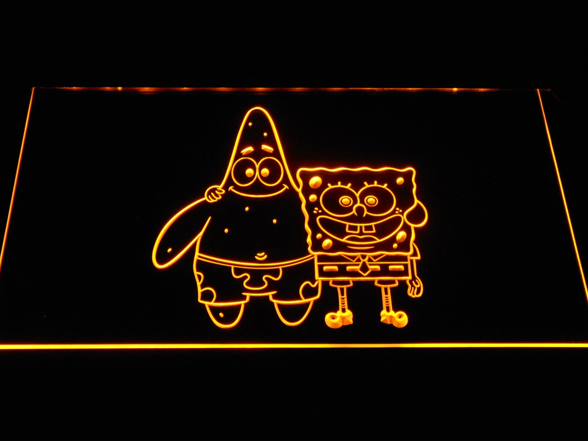 Spongebob Window Led Sign FREE Spongebob LED Sign Red / Normal Size (12x8in) / Default (USB ...