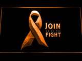 Join us in the Fight LED Neon Sign USB - Orange - TheLedHeroes