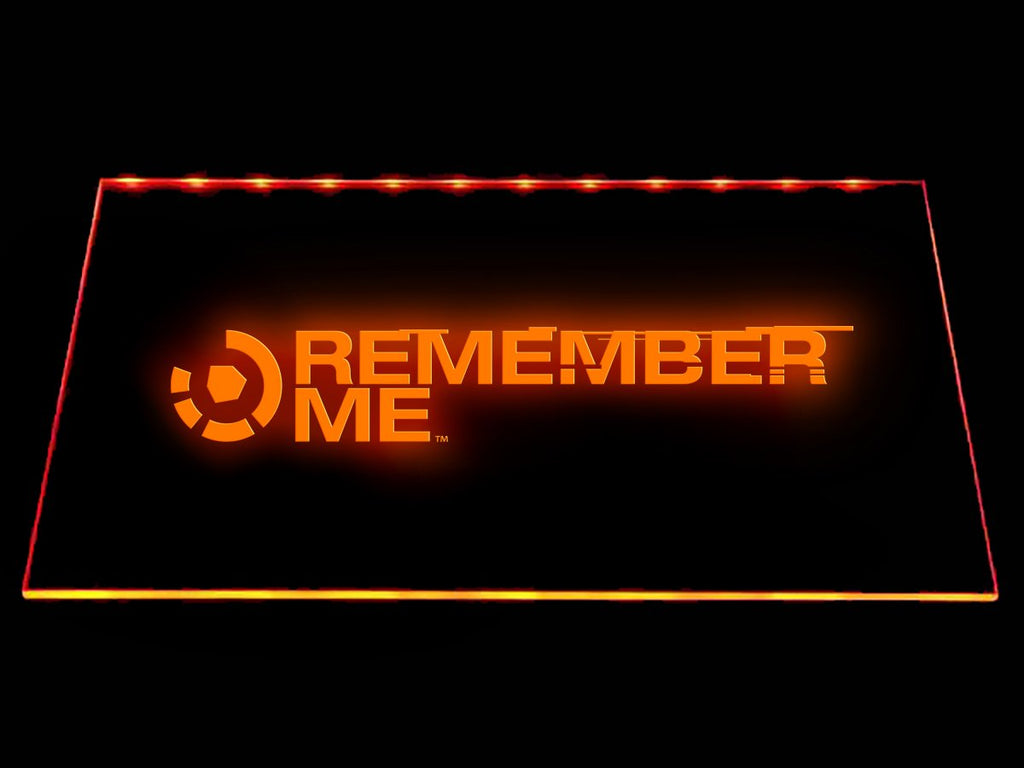 Remember Me LED Neon Sign Electrical - Orange - TheLedHeroes