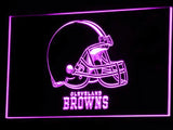 Cleveland Browns LED Neon Sign USB - Purple - TheLedHeroes