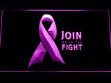 Join us in the Fight LED Neon Sign Electrical - Purple - TheLedHeroes
