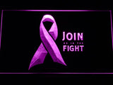 Join us in the Fight LED Neon Sign USB - Purple - TheLedHeroes