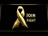 Join us in the Fight LED Neon Sign USB - Yellow - TheLedHeroes