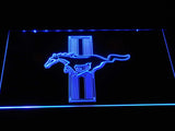 Mustang (3) LED Neon Sign Electrical - Blue - TheLedHeroes