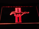 Mustang (3) LED Neon Sign USB - Red - TheLedHeroes