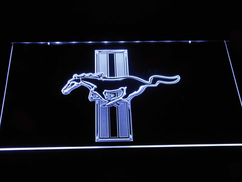Mustang (3) LED Neon Sign Electrical - White - TheLedHeroes