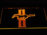 Mustang (3) LED Neon Sign USB - Yellow - TheLedHeroes