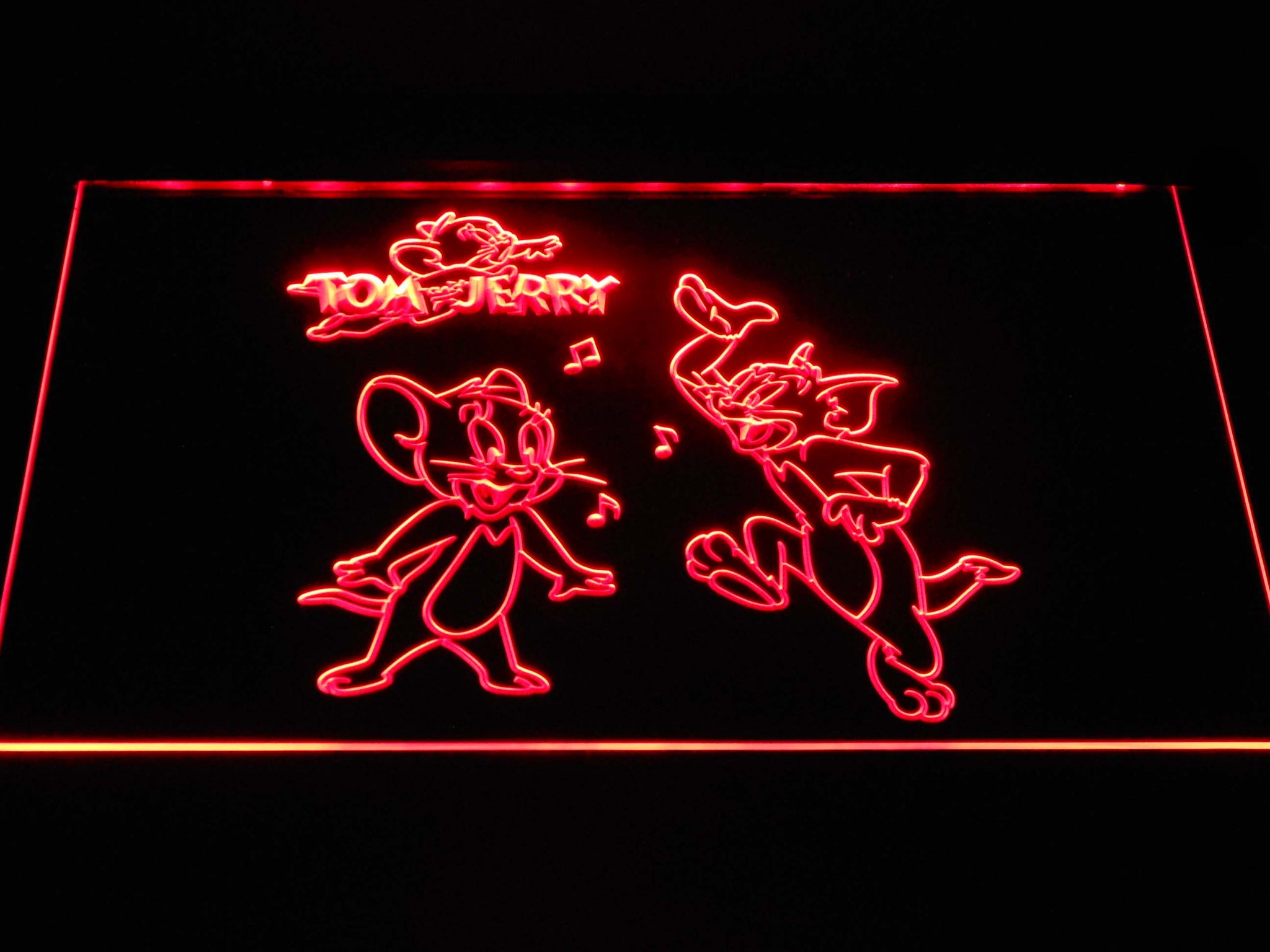 FREE Tom and Jerry LED Sign White / Normal Size (12x8in) / Default (USB ...