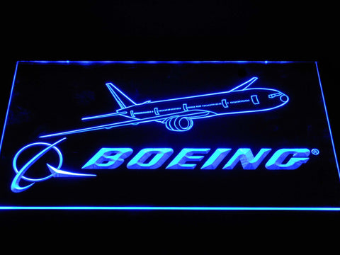 Boeing LED Neon Sign USB - Blue - TheLedHeroes