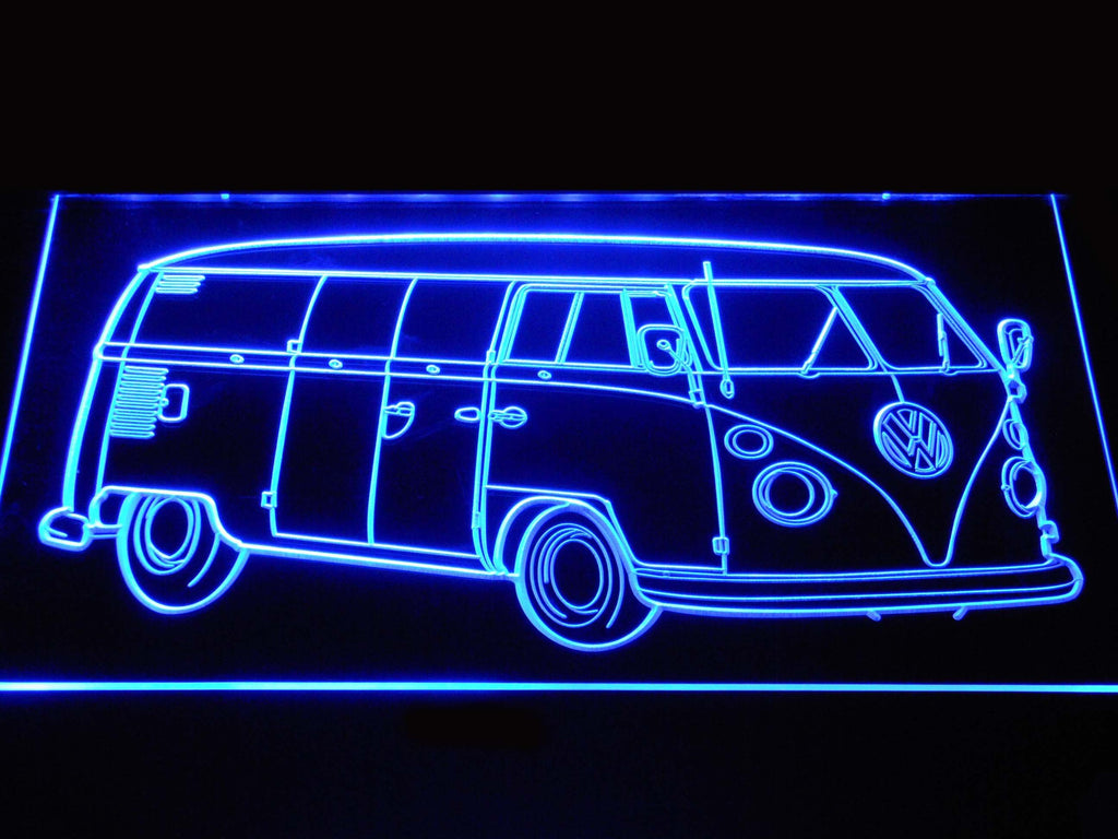 Volkswagen Bus LED Neon Sign Electrical - Blue - TheLedHeroes