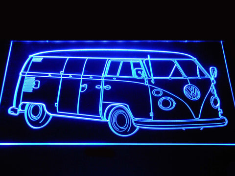 Volkswagen Bus LED Neon Sign Electrical - Blue - TheLedHeroes